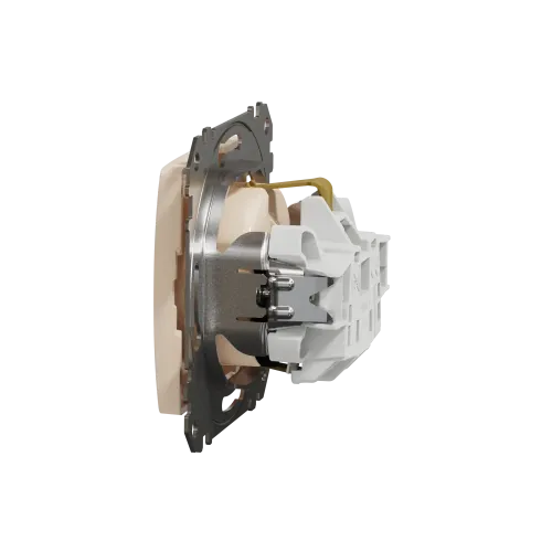 Розетка электрическая, бежевый, Sedna Design SDD112022