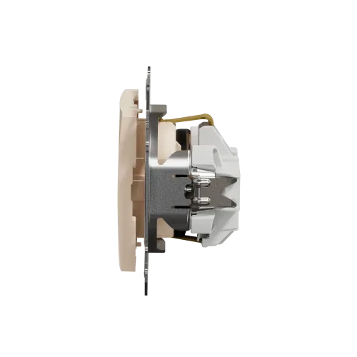 Розетка электрическая, бежевый, Sedna Design SDD112022
