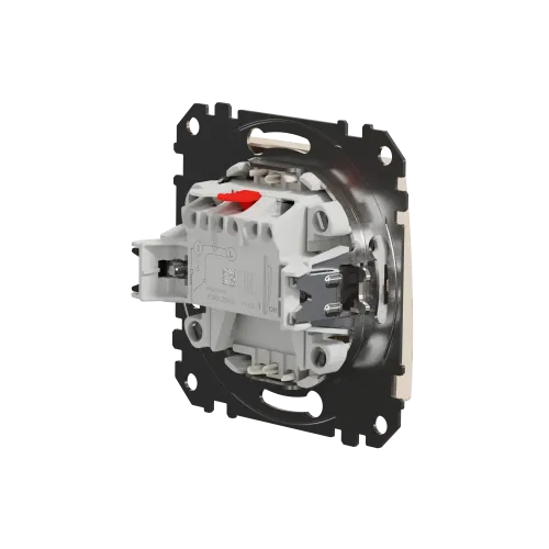 Выключатель с подсветкой 1 клавишный, бежевый, Sedna Design SDD112101L
