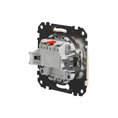 Выключатель 2 клавишный, бежевый, Sedna Design SDD112105