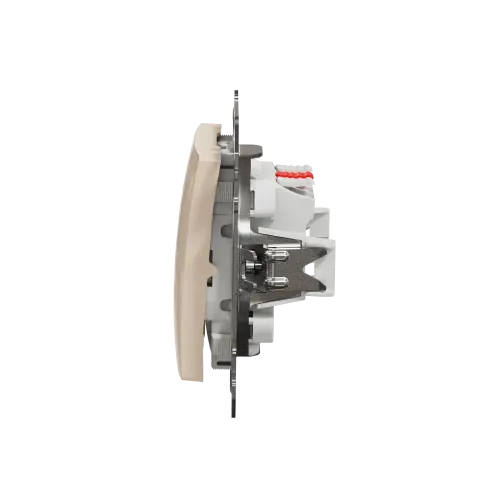 Выключатель 2 клавишный, бежевый, Sedna Design SDD112105