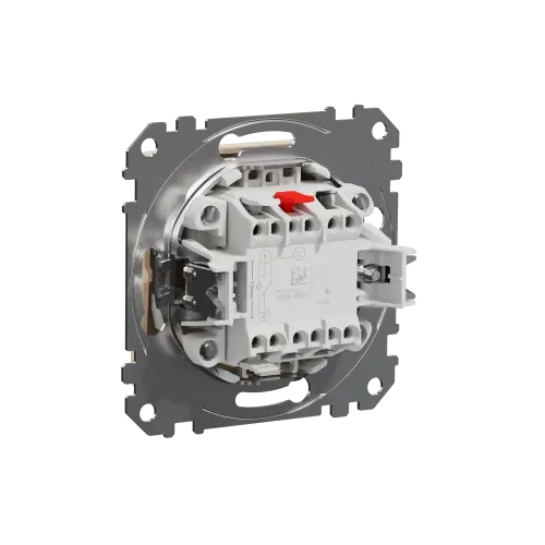 Выключатель проходной 1 клавишный, бежевый, Sedna Design SDD112106