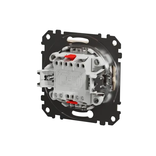 Выключатель перекрестный с подсветкой, бежевый, Sedna Design SDD112107L