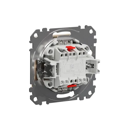 Выключатель перекрестный с подсветкой, бежевый, Sedna Design SDD112107L
