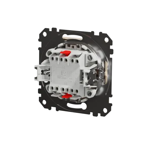 Выключатель проходной 2 клавишный, бежевый, Sedna Design SDD112108