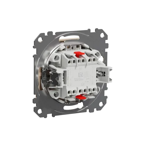 Выключатель проходной 2 клавишный, бежевый, Sedna Design SDD112108