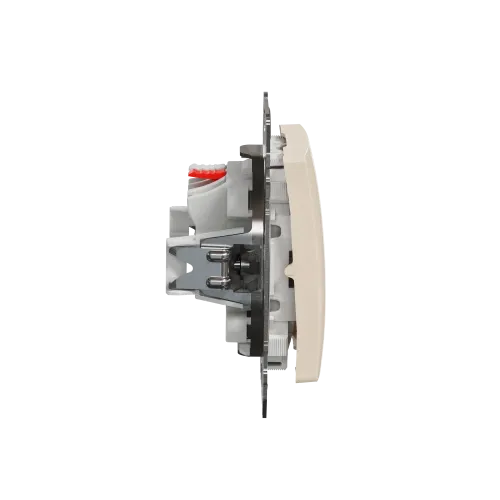 Кнопка 1 клавишная, бежевый, Sedna Design SDD112111