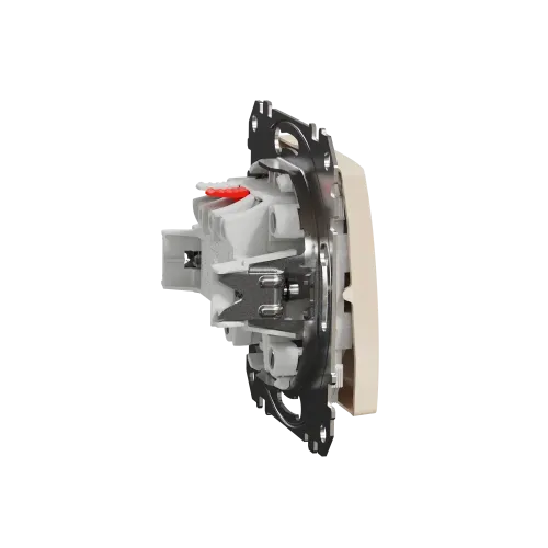 Кнопка 1 клавишная, бежевый, Sedna Design SDD112111