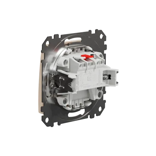 Кнопка 1 клавишная, бежевый, Sedna Design SDD112111