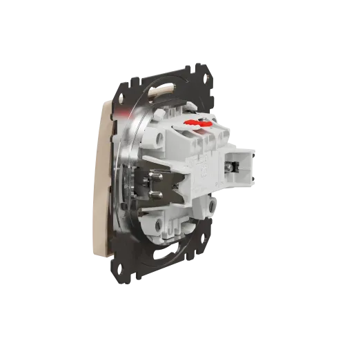 Кнопка 1 клавишная, бежевый, Sedna Design SDD112111