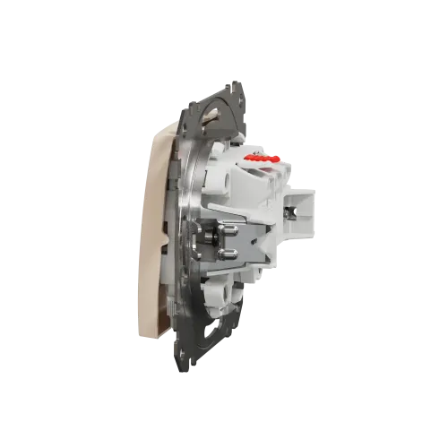 Кнопка 1 клавишная, бежевый, Sedna Design SDD112111