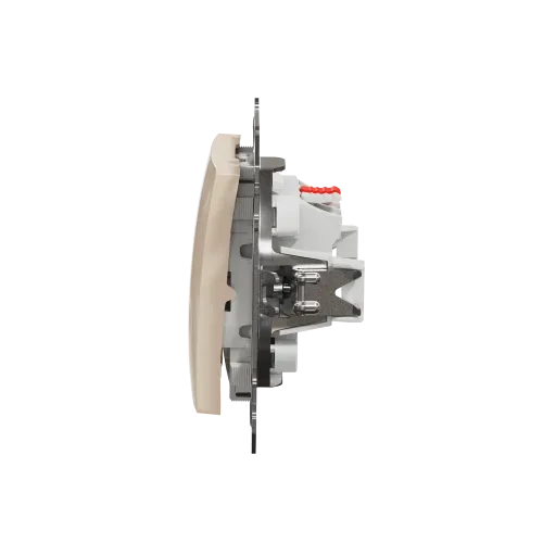 Кнопка 1 клавишная, бежевый, Sedna Design SDD112111