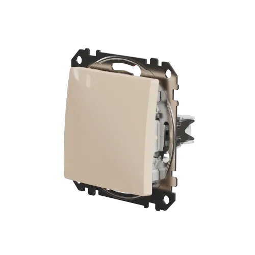 Кнопка 1 клавишная, бежевый, Sedna Design SDD112111