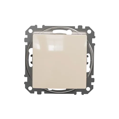 Кнопка 1 клавишная, бежевый, Sedna Design SDD112111