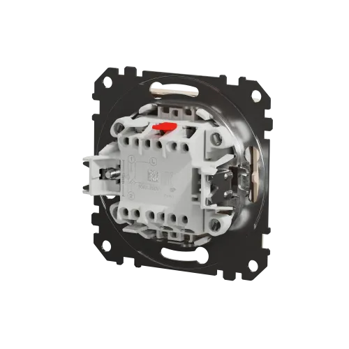 Кнопка проходная 1 клавишная, бежевый, Sedna Design SDD112116