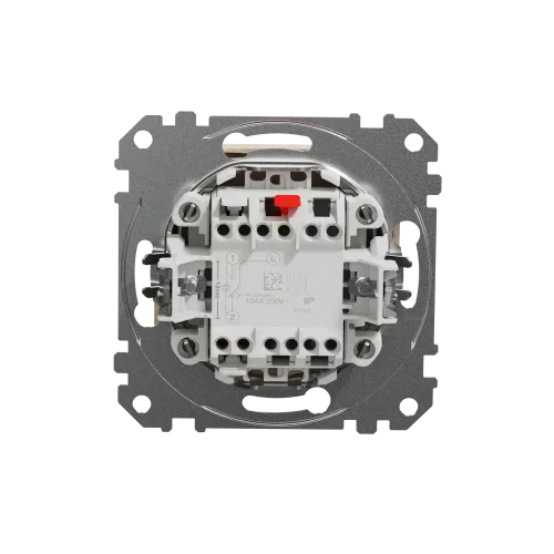 Кнопка проходная 1 клавишная, бежевый, Sedna Design SDD112116