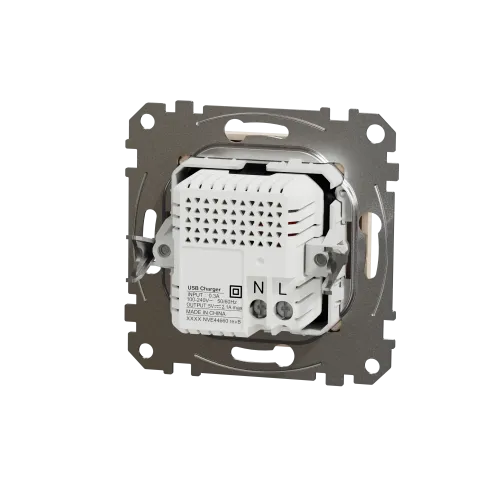 Розетка USB тип A+A, бежевый, Sedna Design SDD112401