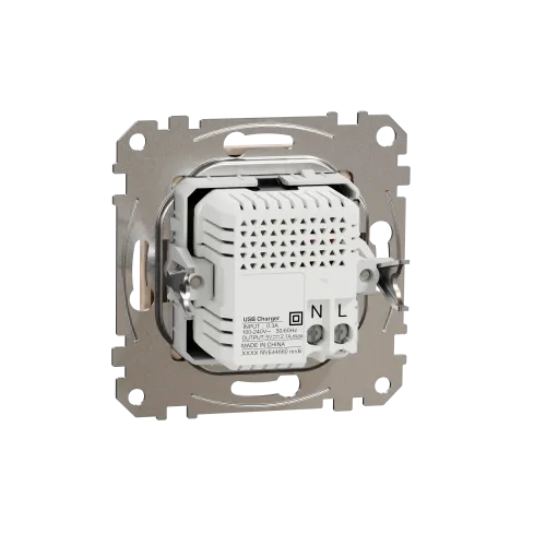 Розетка USB тип A+A, бежевый, Sedna Design SDD112401