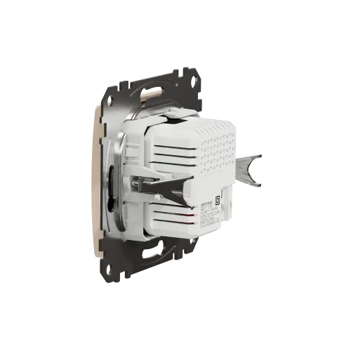 Розетка USB тип A+A, бежевый, Sedna Design SDD112401
