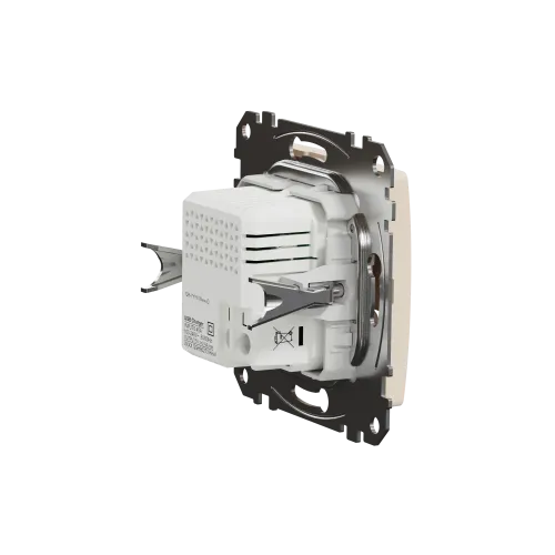 Розетка USB тип A+C 2,4A, бежевый, Sedna Design SDD112402