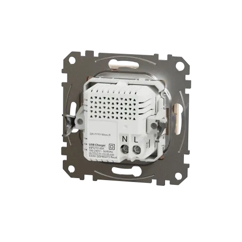 Розетка USB тип A+C 2,4A, бежевый, Sedna Design SDD112402