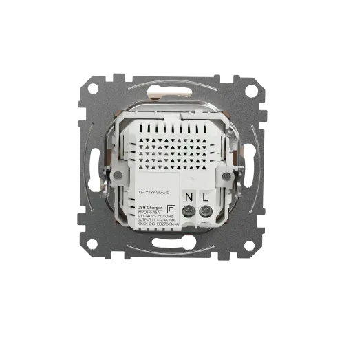 Розетка USB тип A+C 2,4A, бежевый, Sedna Design SDD112402