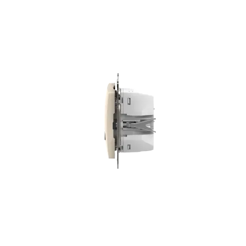 Розетка USB тип A+C 3A, 45W, бежевый, Sedna Design SDD112404
