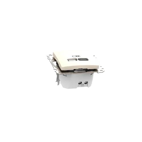 Розетка USB тип A+C 3A, 45W, бежевый, Sedna Design SDD112404