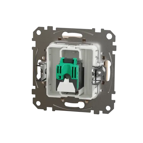 Компьютерная розетка RJ45 кат. 5е UTP, бежевый, Sedna Design SDD112451