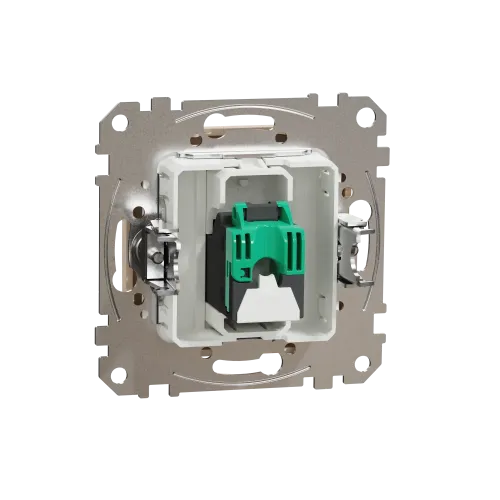 Компьютерная розетка RJ45 кат. 5е UTP, бежевый, Sedna Design SDD112451