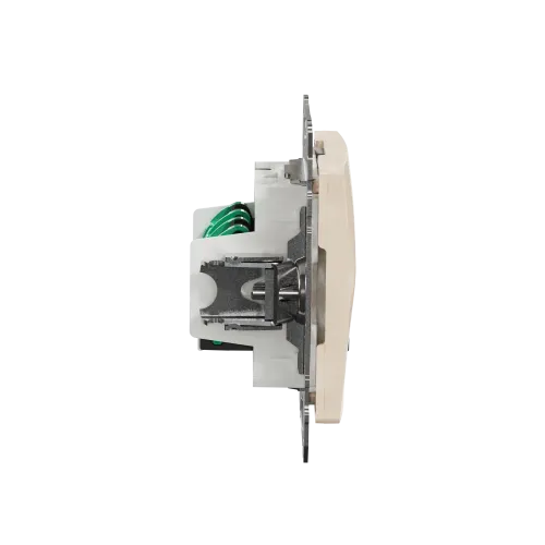 Компьютерная розетка 2 х RJ45 кат. 5е UTP, бежевый, Sedna Design SDD112452