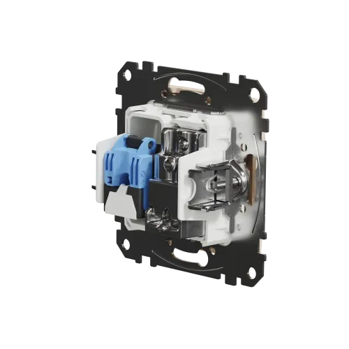 Розетка телевизионная и компьютерная TV+RJ45 кат. 6 UTP, бежевый, Sedna Design SDD112469T