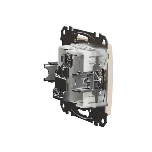 Розетка телевизионная конечная, бежевый, Sedna Design SDD112471