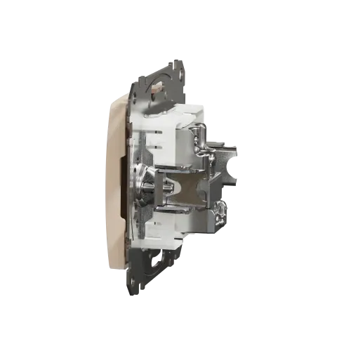 Розетка телевизионная конечная, бежевый, Sedna Design SDD112471