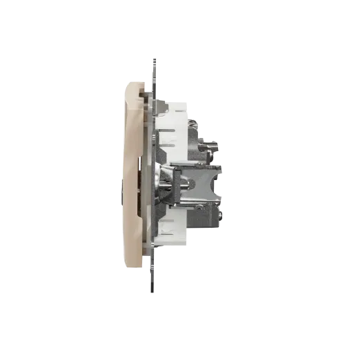 Розетка телевизионная конечная, бежевый, Sedna Design SDD112471