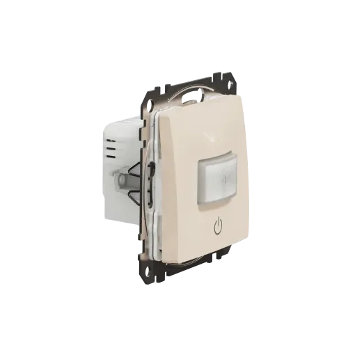 Датчик движения с кнопкой, бежевый, Sedna Design SDD112504