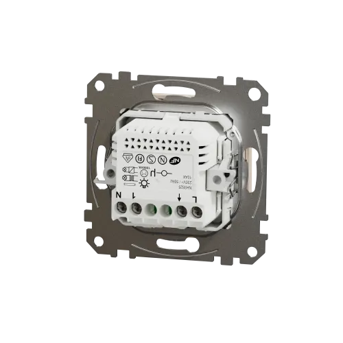 Датчик движения с кнопкой, бежевый, Sedna Design SDD112504
