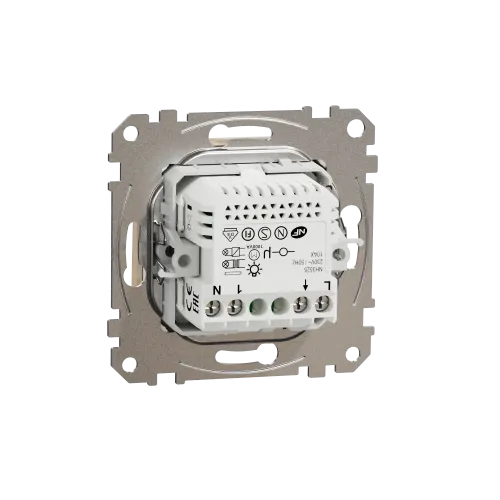 Датчик движения с кнопкой, бежевый, Sedna Design SDD112504