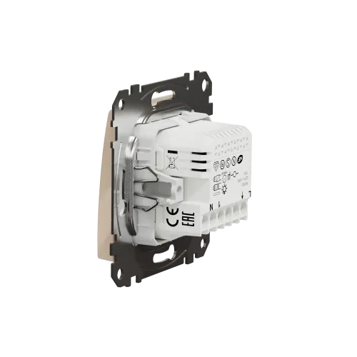Датчик движения с кнопкой, бежевый, Sedna Design SDD112504
