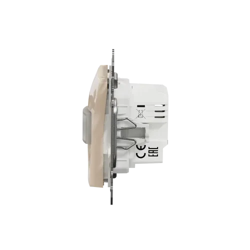 Датчик движения с кнопкой, бежевый, Sedna Design SDD112504