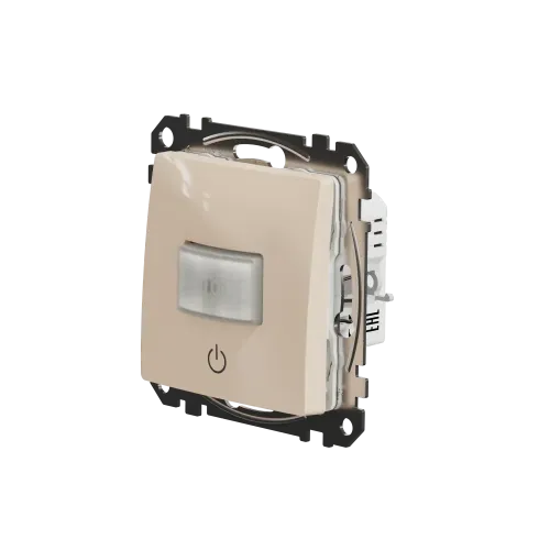 Датчик движения с кнопкой, бежевый, Sedna Design SDD112504