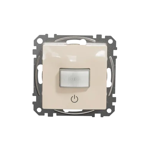 Датчик движения с кнопкой, бежевый, Sedna Design SDD112504