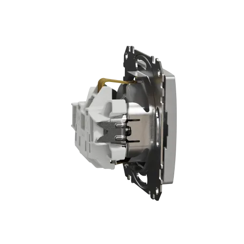 Розетка электрическая, алюминий, Sedna Design SDD113022