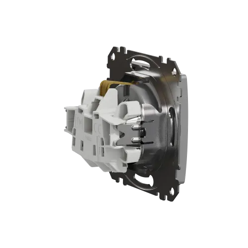 Розетка электрическая, алюминий, Sedna Design SDD113022