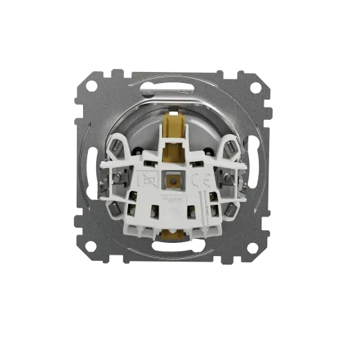 Розетка электрическая, алюминий, Sedna Design SDD113022