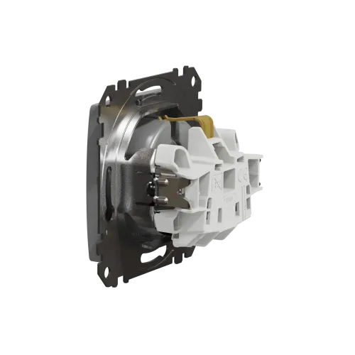 Розетка электрическая, алюминий, Sedna Design SDD113022