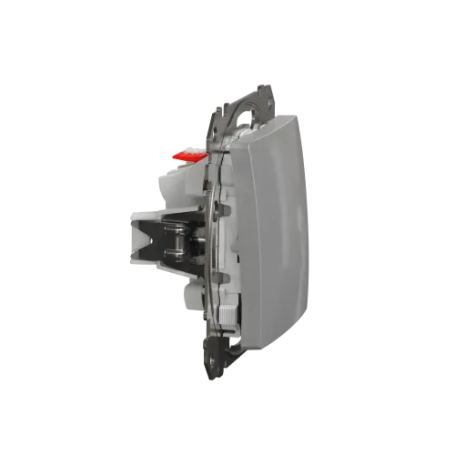 Выключатель 1 клавишный, алюминий, Sedna Design SDD113101