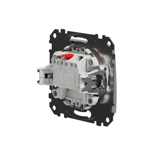 Выключатель 1 клавишный, алюминий, Sedna Design SDD113101
