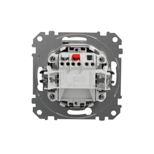Выключатель 1 клавишный, алюминий, Sedna Design SDD113101