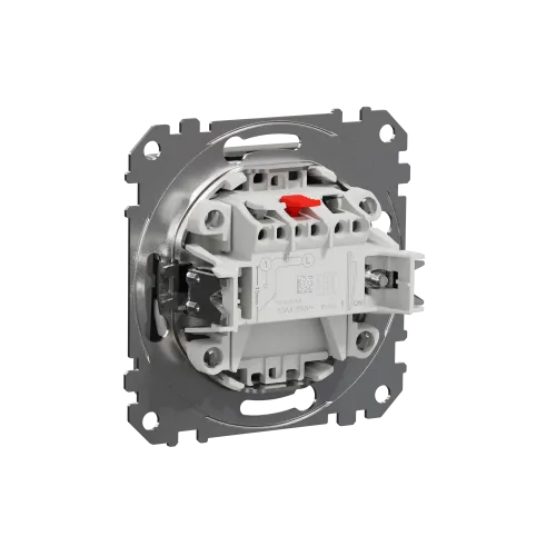 Выключатель 1 клавишный, алюминий, Sedna Design SDD113101